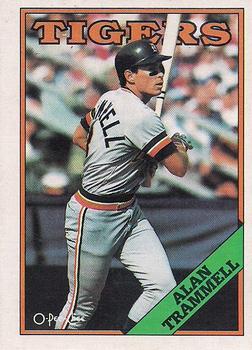 1988 O-Pee-Chee Baseball Cards 320     Alan Trammell